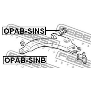 Сайлентблок задний переднего рычага FEBEST OPAB-SINB фото