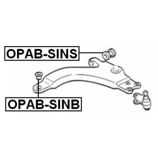 Сайлентблок задний переднего рычага FEBEST OPAB-SINB фото 2