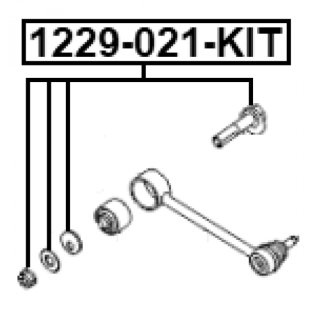 Болт с эксцентриком ремкомплект HYUNDAI/KIA FEBEST 1229-021-KIT фото 2