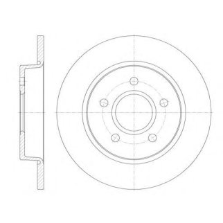 6846.00_диск тормозной задний! Ford Focus 1.4-2.0/TDCi 04> фото