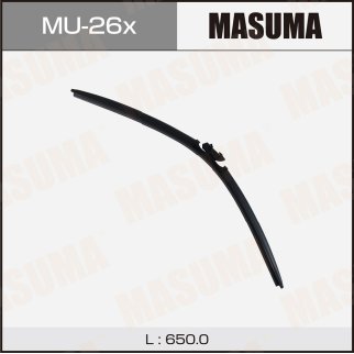 Щетка стеклоочистителя 650 мм бескаркасная 1 шт MASUMA Flat Wiper Blade MU-26x фото