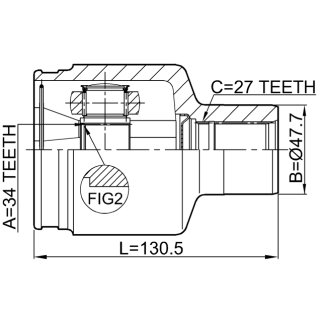 ШРУС внутренний FEBEST 1411-REXIIPT фото 2