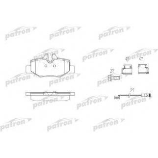 Колодки тормозные PATRON PBP1494 фото