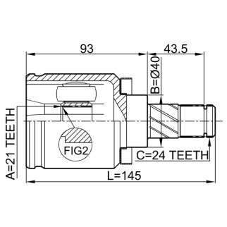 ШРУС внутренний FEBEST 0211-QG15 фото 2