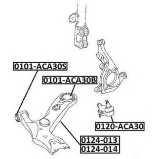Рычаг передний ASVA 0124-014 фото