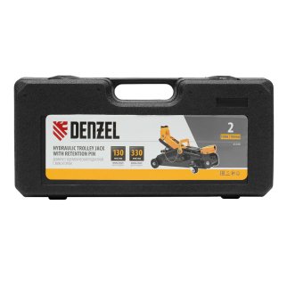 Домкрат подкатной гидравлический 2т 130-330мм с фиксатором (в кейсе) DENZEL фото 19