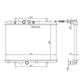 Радиатор основной NRF 58226A фото