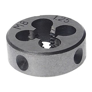 Плашка M08x1,25-o25мм, в пластиковом футляре ЭВРИКА фото