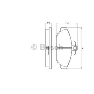 Колодки тормозные VOLVO 740,760,940,960 передние (4шт.) BOSCH фото