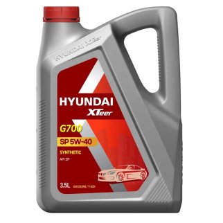 Масло моторное Hyundai Xteer Gasoline G700 SN 5W-40 синтетическое 3,5 л 1071136 фото