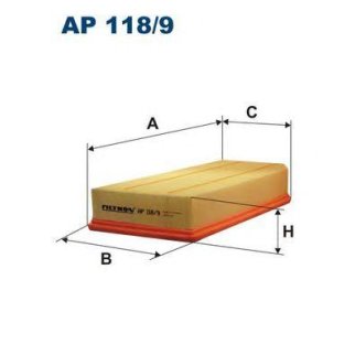 Фильтр воздушный FILTRON AP 1189 фото