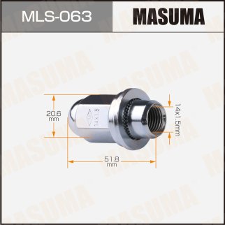 MLS-063_гайка колесная! M14x1.5 с шайбой, ключ 21 Toyota фото
