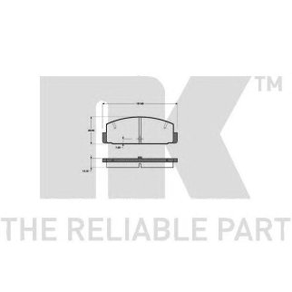 Колодки тормозные дисковые задние без датчиков износа с прижимной пластиной / MAZDA 323 F/S VI,626 I фото