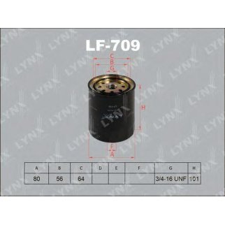 Фильтр топливный LYNXauto LF-709 фото