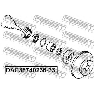 Подшипник ступицы FEBEST DAC38740236-33 фото