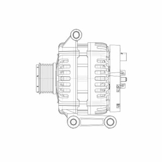 Генератор для а/м Ford Transit (06-)/Land Rover Defender (06-) 2.4TDCi 150A (LG 1082) фото 5