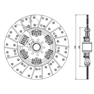 Диск сцеп. для а/м Volvo FH/FM (05-)/FMX (10-)/Renault C/D/K/T (13-) (430WGTZ) (ведом.) (FD 400) фото 3