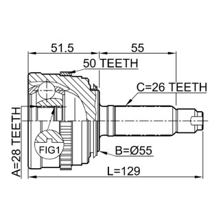 ШРУС наружный FEBEST 0310-035A50 фото 2