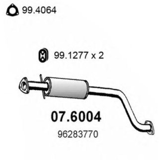 Глушитель средняя часть ASSO 07.6004 фото