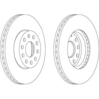 Диск тормозной FERODO DDF1218 фото