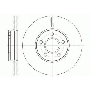 6662.10_диск тормозной передний! Ford Transit Connect 1.8/1.8D 02> фото