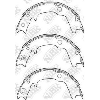 Колодки барабанные к-кт NiBK FN6704 фото