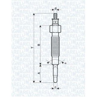 Свеча накаливания MAGNETI MARELLI _062900019304 фото