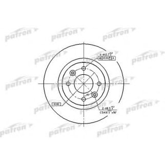 Диск тормозной PATRON PBD1017 фото