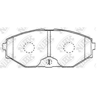 Колодки тормозные передние к-кт NiBK PN2261 фото