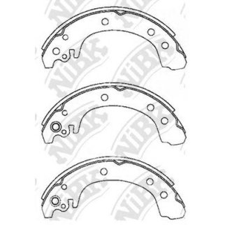 Колодки барабанные к-кт NiBK FN0627 фото