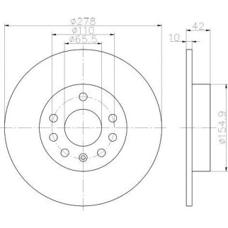 Диск тормозной задний TEXTAR 92167603 фото