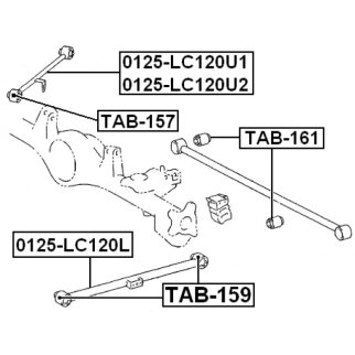 Сайлентблок FEBEST TAB-157 фото 2