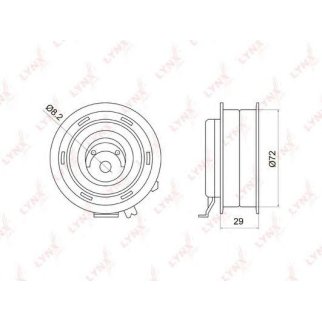 Ролик ГРМ LYNXauto PB1006 фото