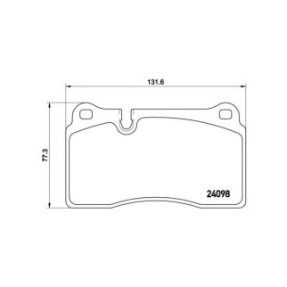 Колодки тормозные передние к-кт Brembo P 85 116 фото