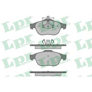 Колодки тормозные передние к-кт Lpr 05P1678 фото