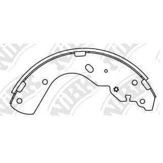Колодки барабанные к-кт NiBK FN3416 фото