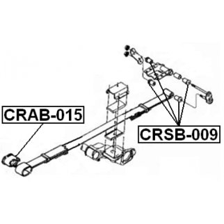 Сайлентблок задней подвески FEBEST CRSB-009 фото 2