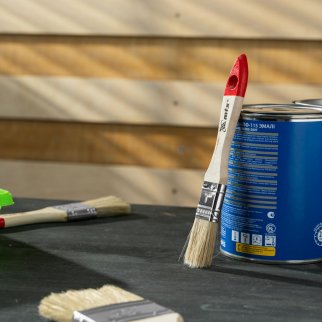 Кисть плоская "Стандарт" 1", натуральная щетина MATRIX фото 8