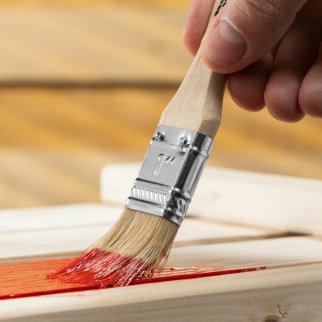 Кисть плоская "Стандарт" 1", натуральная щетина MATRIX фото 1