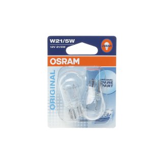 Лампа 12V W21/5W 21/5W W3x16q OSRAM ORIGINAL LINE 2 шт. блистер 7515-02B фото