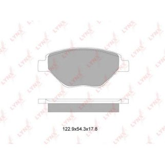 Колодки тормозные передние к-кт LYNXauto BD-6321 фото