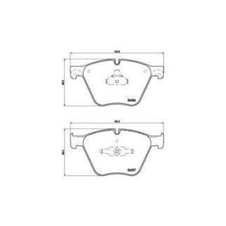 Колодки тормозные передние к-кт Brembo P 06 073 фото