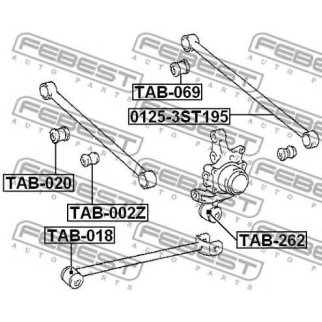 Сайлентблок FEBEST TAB-002Z фото