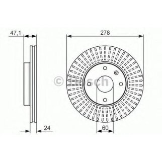 Диск тормозной BOSCH 0 986 479 649 фото