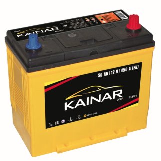 Аккумуляторная батарея KAINAR Asia 6СТ 50 VL АПЗ обр.тн.кл. 050K2400 236х129х220 Казахстан (JIS-65B2 фото