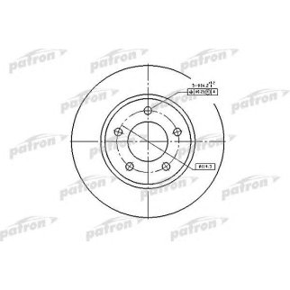 Диск тормозной PATRON PBD53002 фото