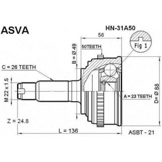 ШРУС НАРУЖНЫЙ 23x49x26 фото
