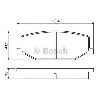 Колодки тормозные передние к-кт BOSCH 0 986 460 935 фото