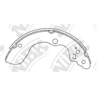 Колодки барабанные к-кт NiBK FN9801 фото