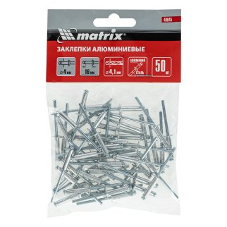 MATRIX 40645 Заклепки вытяжные 4,0x16мм алюминиевые 50шт фото 3